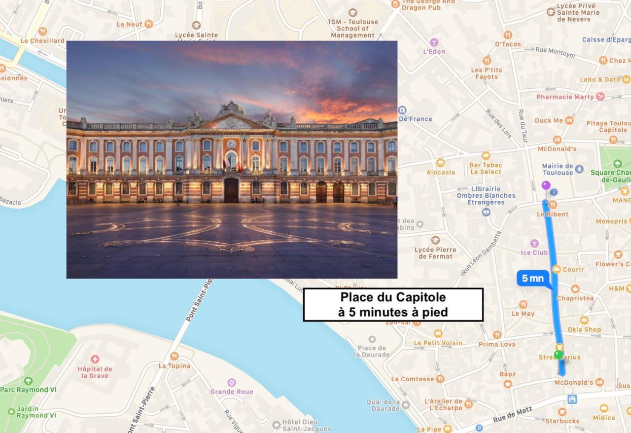 Le Capitoul - Appartement D'Exception Hypercentre De 圖盧茲 外观 照片