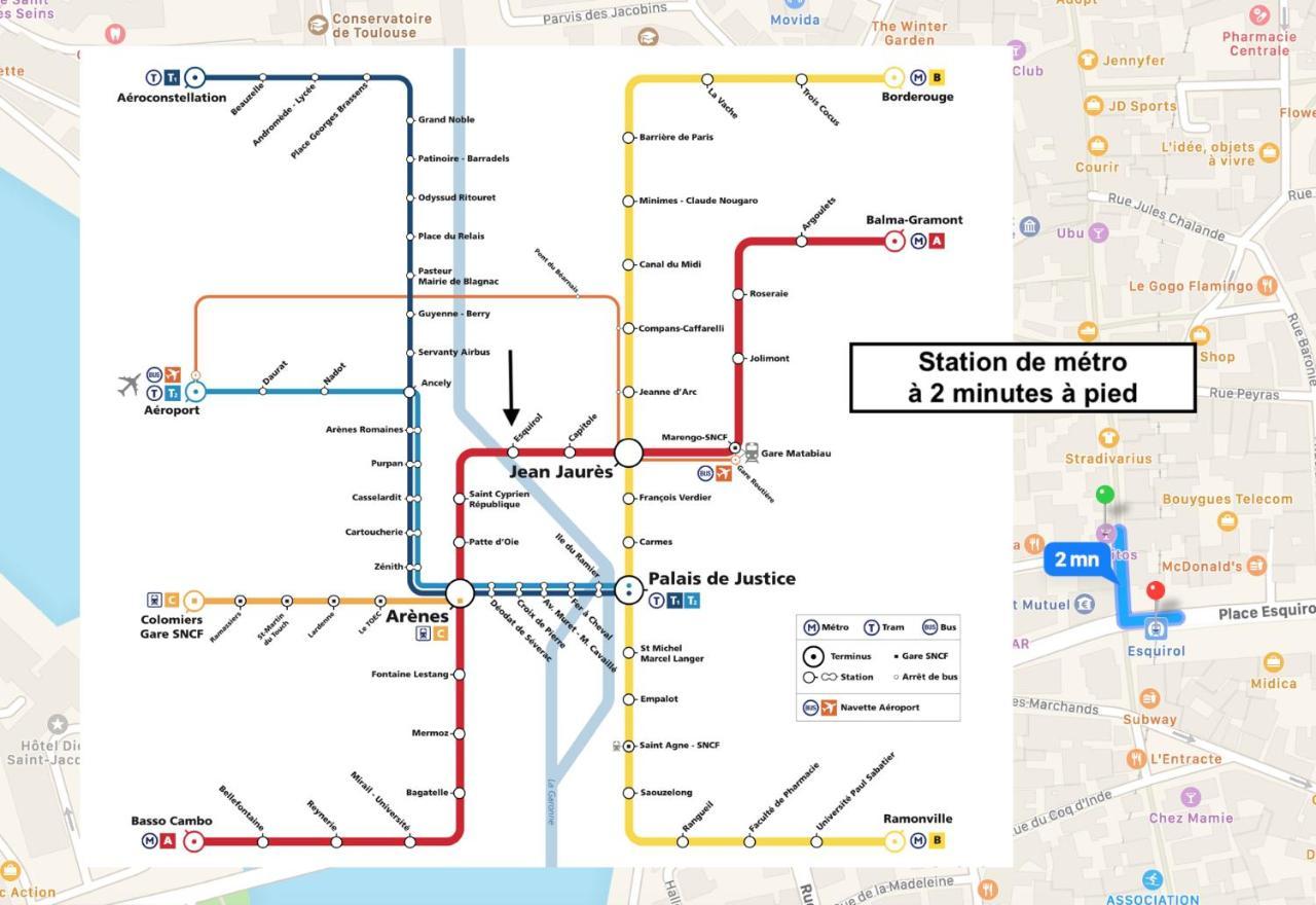 Le Capitoul - Appartement D'Exception Hypercentre De 圖盧茲 外观 照片